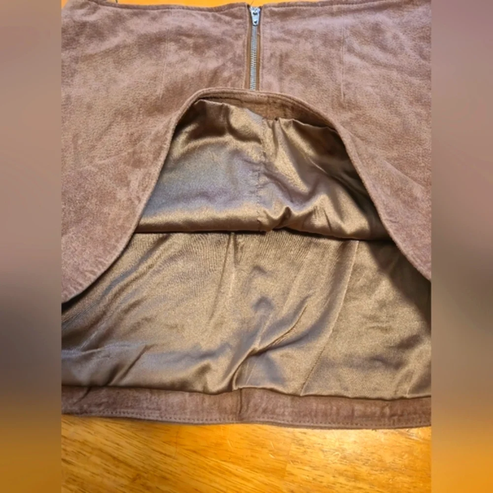 Blank NYC Brown‎ Mini Skirt for Casual Work